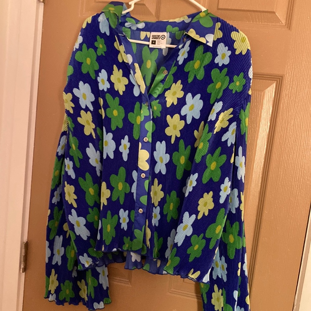 Target Sammy B Black History Month Floral button up 1X